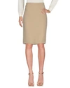 Armani Collezioni Knee Length Skirt In Sand