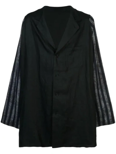 Yohji Yamamoto Zip Notch Coat - Black
