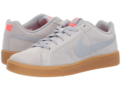 Nike Court Royale Suede In Wolf Grey/wolf Grey/solar Red | ModeSens