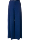 Stella Mccartney High Waisted Palazzo Trousers - Blue