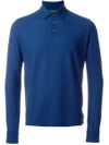 Zanone Longsleeved Polo Shirt - Blue