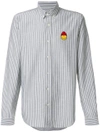 Ami Alexandre Mattiussi Shirt With Smiley Patch In Grey