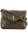 Saint Laurent Monogram Pouch Bag In Green