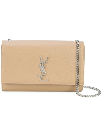 Saint Laurent Medium Kate Chain Bag - Brown In Brown