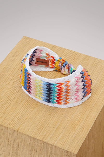 Missoni Lace Knit Headband In Multicolor