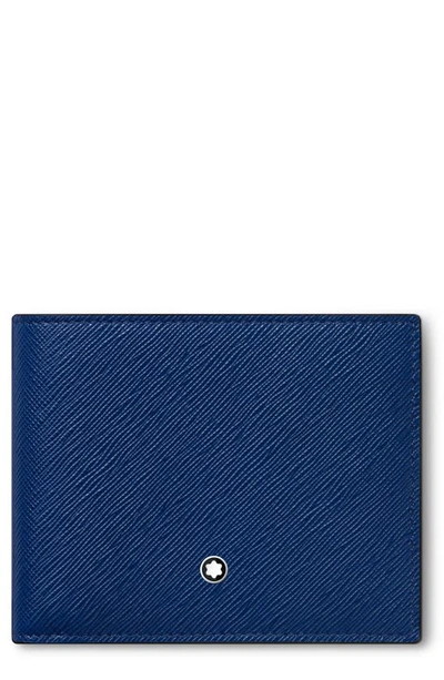 Montblanc Sartorial Wallet 6cc In Blue