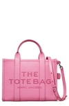 Marc Jacobs The Medium Tote Leather Bag In Baby Pink