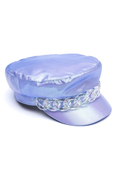 Eugenia Kim Holographic Conductor Cap In Lavender