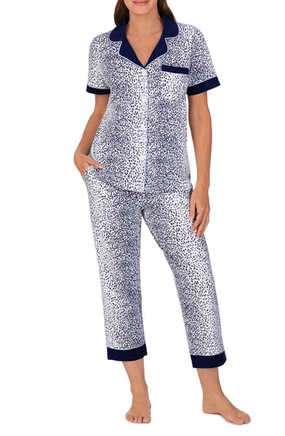 Bedhead Pajamas Print Crop Pajamas In Sea Kitten