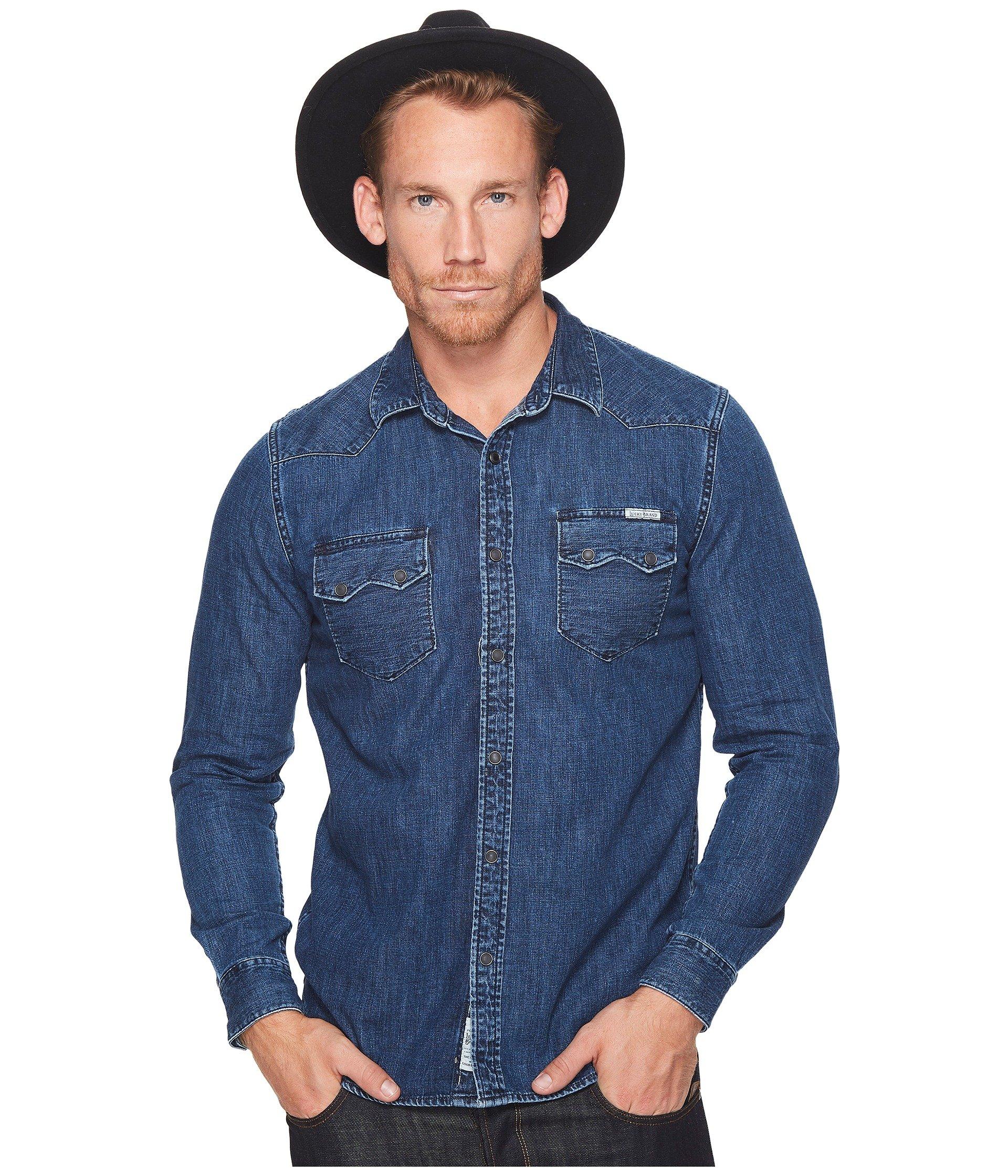 lucky brand denim shirt