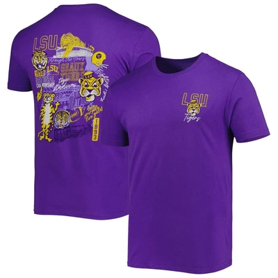 Image One Purple Lsu Tigers Vintage Through The Years 2-hit T-shirt