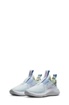 Nike Kids' Flex Plus Sneaker In Grey/ Cobalt/ Citron/ Fuchsia