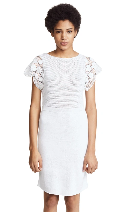 M.patmos Cora Crochet Dress In White
