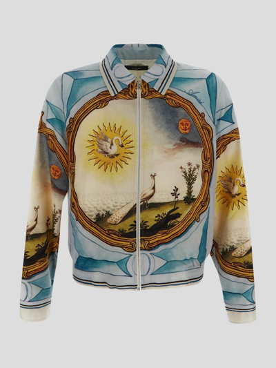 Amiri Landscape Frame Jacket In Multicolor