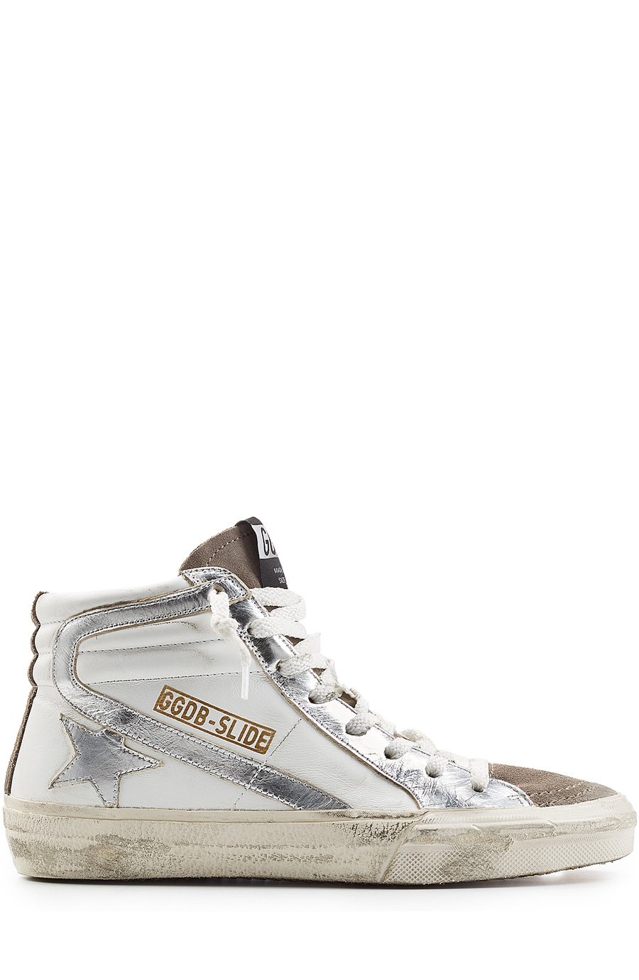 Golden Goose Slide Suede And Leather Sneakers | ModeSens