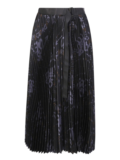 Sacai Black Eric Haze Edition Midi Skirt