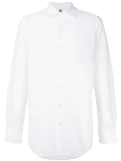 Finamore Napoli Long Sleeved Shirt In White
