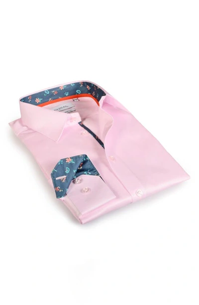 Levinas Contemporary Fit Modern Business Dress Shirt In Pink