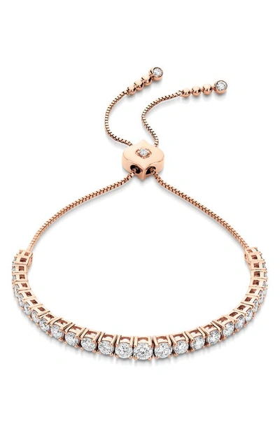 Sara Weinstock Isadora Diamond Eternity Slider Bracelet In Rose Gold