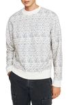 Ag Arc Sweatshirt In Diamond Chevron Blue Multi