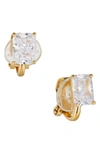 Nadri Modern Love Clip-on Earrings In Gold