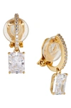 Nadri Modern Love Clip-on Earrings In Gold