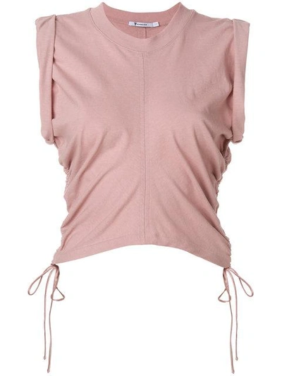 Alexander Wang T T By Alexander Wang Ruched Vest Top - Neutrals In Pink