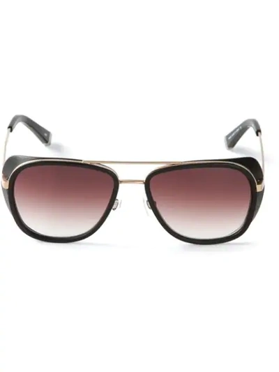Matsuda Square Frame Sunglasses In Black