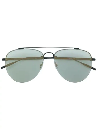 Tomas Maier Eyewear Aviator Sunglasses - Black