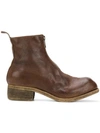 Guidi Front Zip Boots - Brown