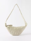 Lemaire Croissant Small Coated-cotton Bag In Dusty Mastic