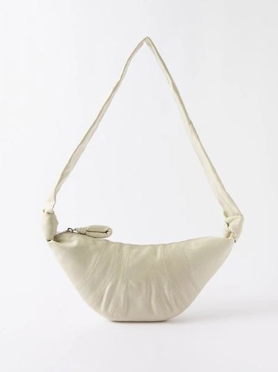 Lemaire Croissant Small Coated-cotton Bag In Dusty Mastic