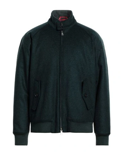 Baracuta Man Jacket Deep Jade Size 44 Wool, Polyamide, Cashmere In Green