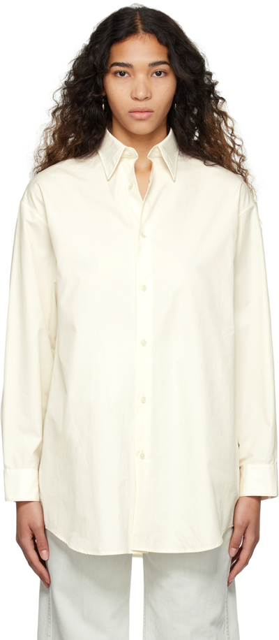 Lemaire Two-pocket Cotton Shirt In White