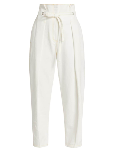 3.1 Phillip Lim / フィリップ リム Stonewashed Denim Origami Trousers In White