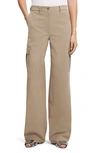 Theory Straight-leg Cargo Pants In Bark