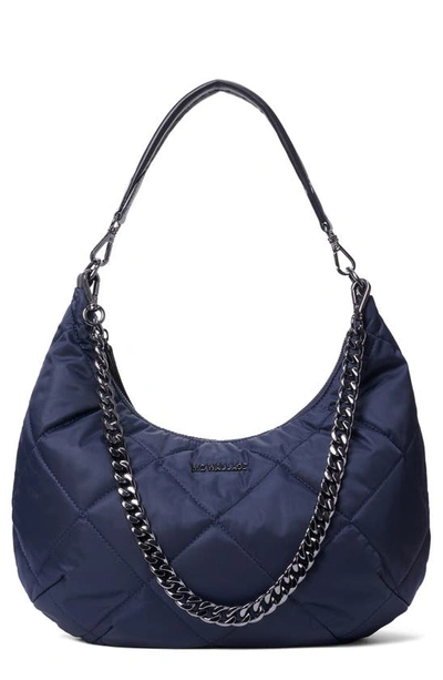 Mz Wallace Bowery Quilted Shoulder Bag In Dawn/silver