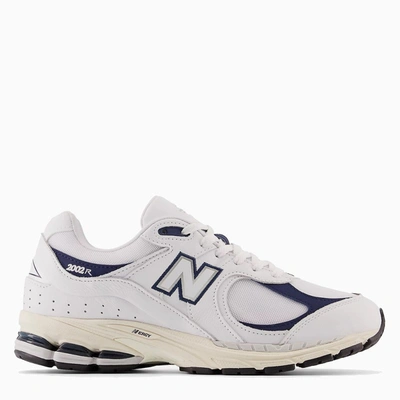 New Balance 2002r White Trainer In Leather And Fabric