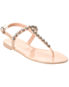 Stuart Weitzman Goldie Crystal Jelly Sandals In Nocolor