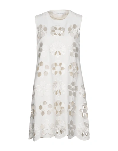 Victoria Victoria Beckham Short Dress In Ivory