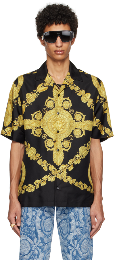 Versace baroque hotsell silk shirt