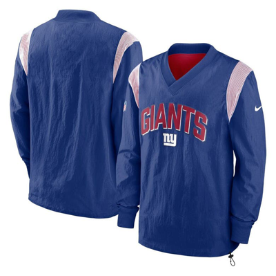 Nike Men's Athletic Stack (nfl New York Giants) Pullover Jacket In Royal