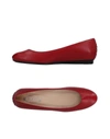 Tod's Ballet Flats In Brick Red