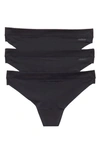 Dkny Fusion Thong In Black
