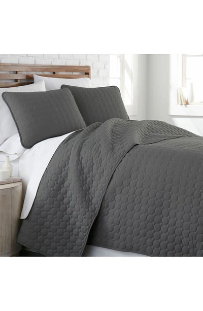Southshore Fine Linens Ultra-soft Oversized Quilt Set In Slate
