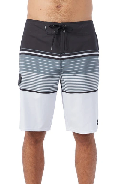 O'neill Lennox Stripe Board Shorts In White