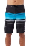 O'neill Hyperfreak Heat Stripe Board Shorts In Black