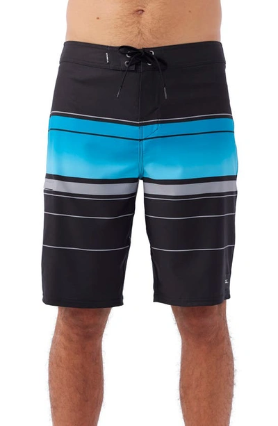 O'neill Hyperfreak Heat Stripe Board Shorts In Black