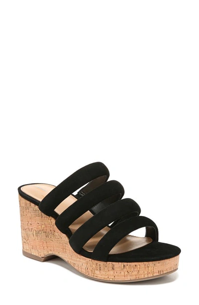 Sam Edelman Yuki Platform Wedge Sandal In Black