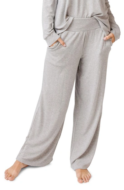 Cozy Earth Rib Pajama Pants In Grey